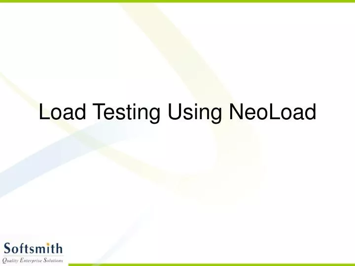 load testing using neoload n.