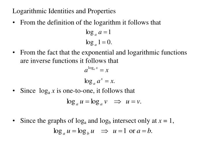 Ppt Logarithmic Functions Powerpoint Presentation Id423201 5317