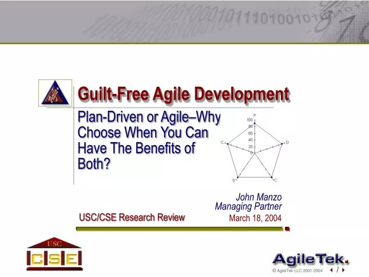 guilt free agile development n.
