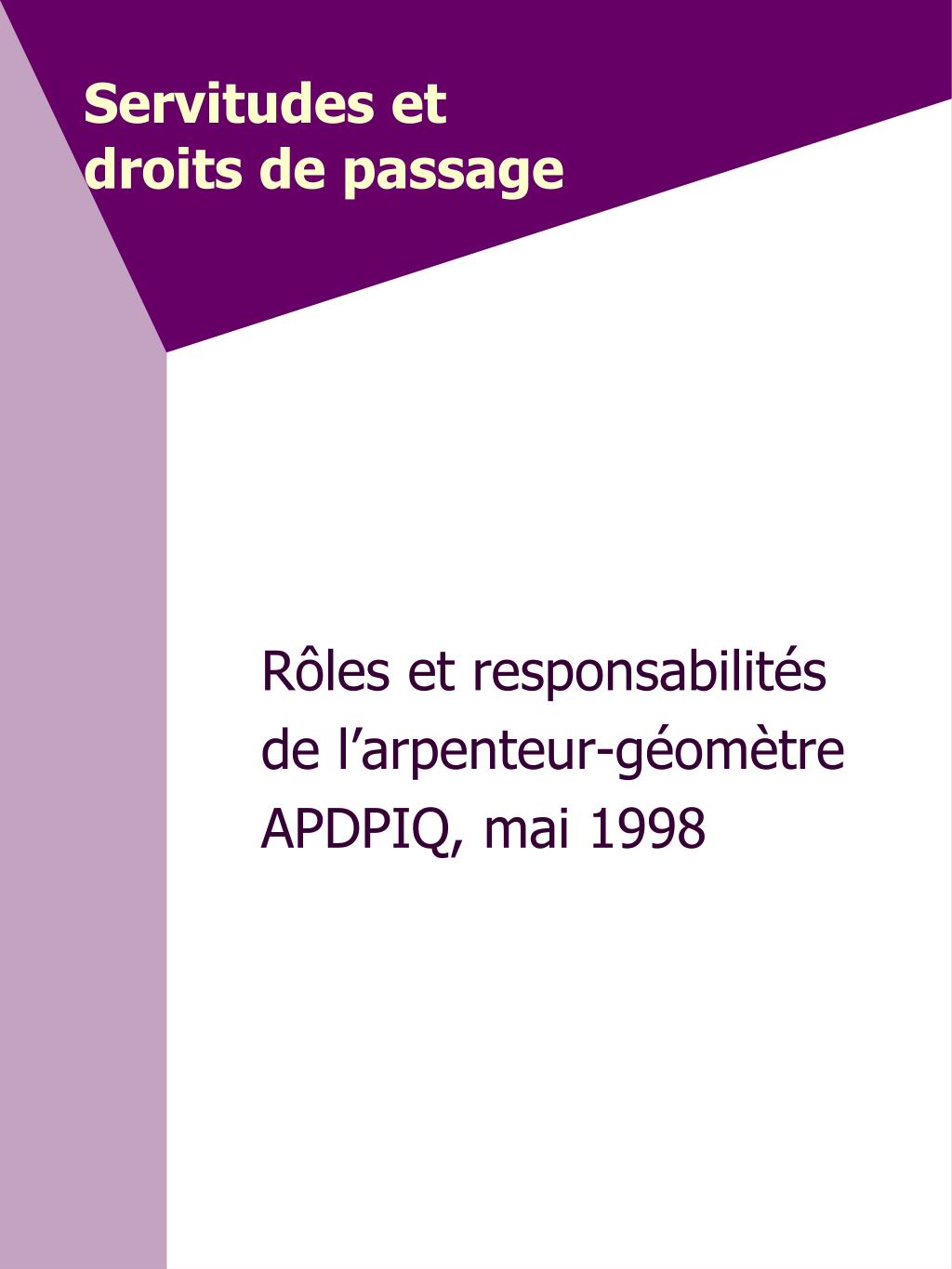 PPT - Servitudes et droits de passage PowerPoint Presentation, free ...