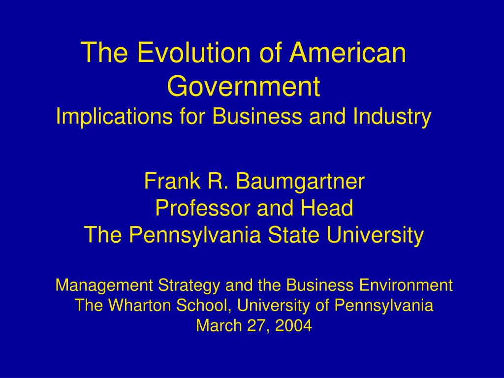what is evolution of government