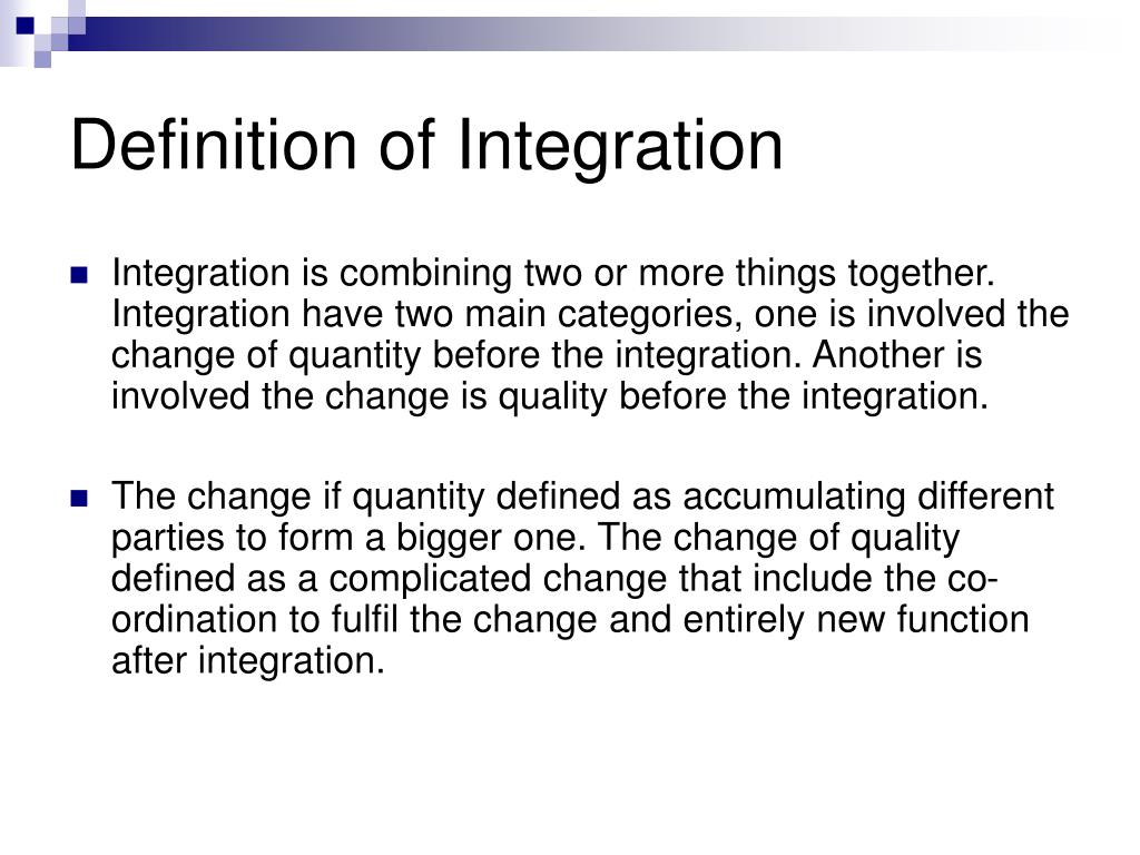 define integration education