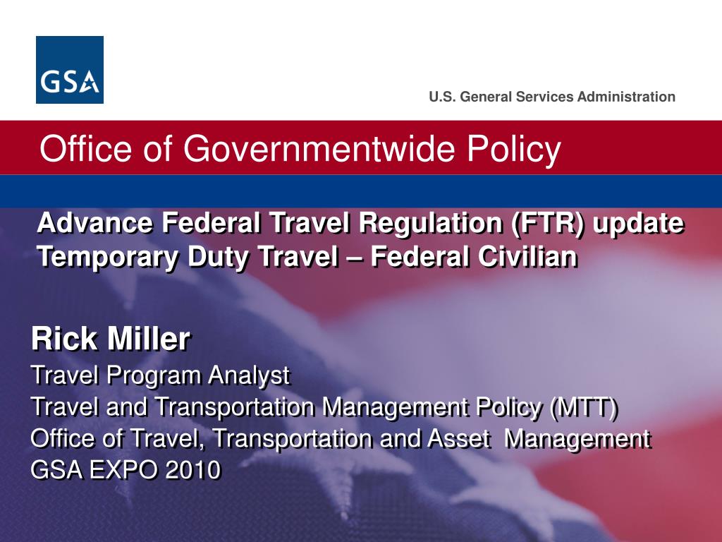 travel advance federal government