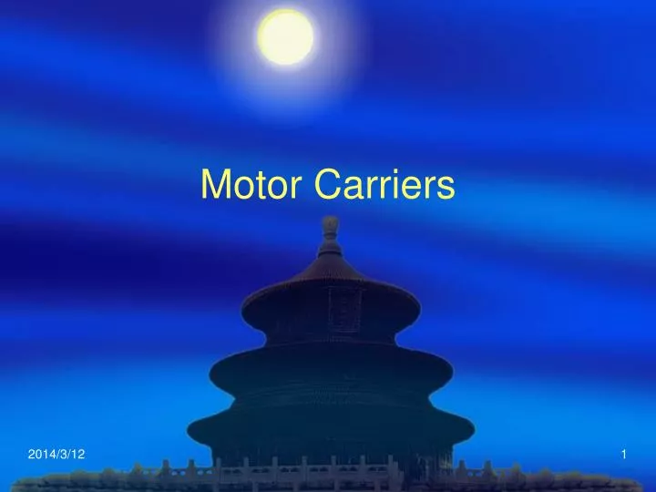 motor carriers n.