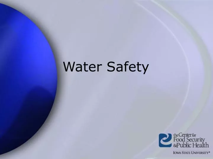 water safety n.