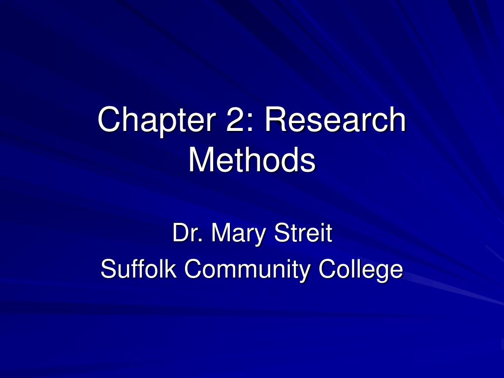 how to make chapter 2 in research example