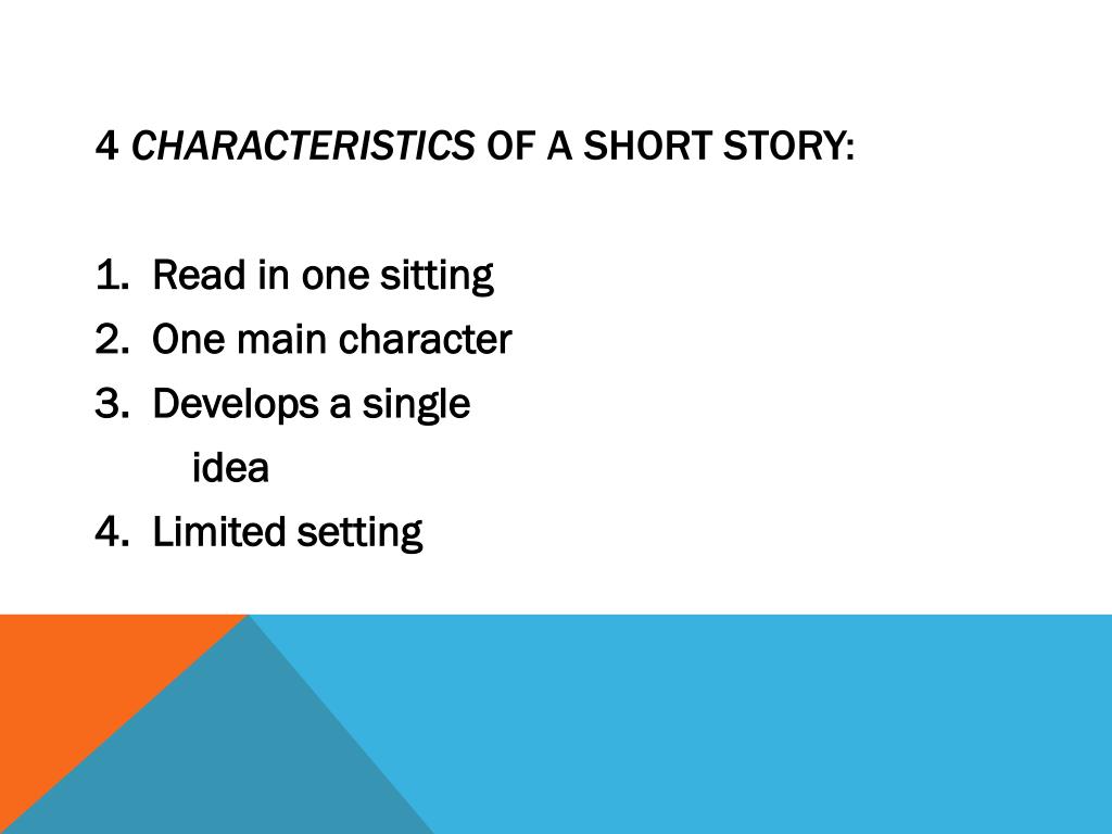 short story qualities