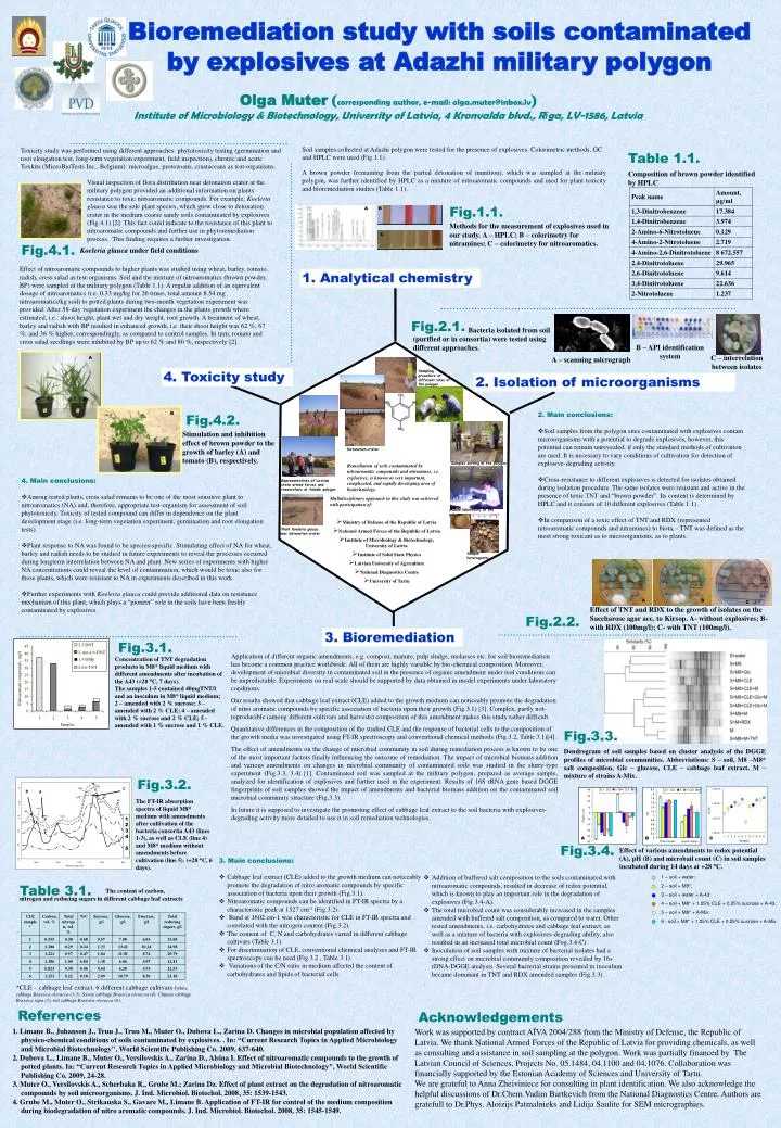 an analysis of the bioremeditation of explosives in contaminated soil an analysis of the bioremeditation of explosives in contaminated soil