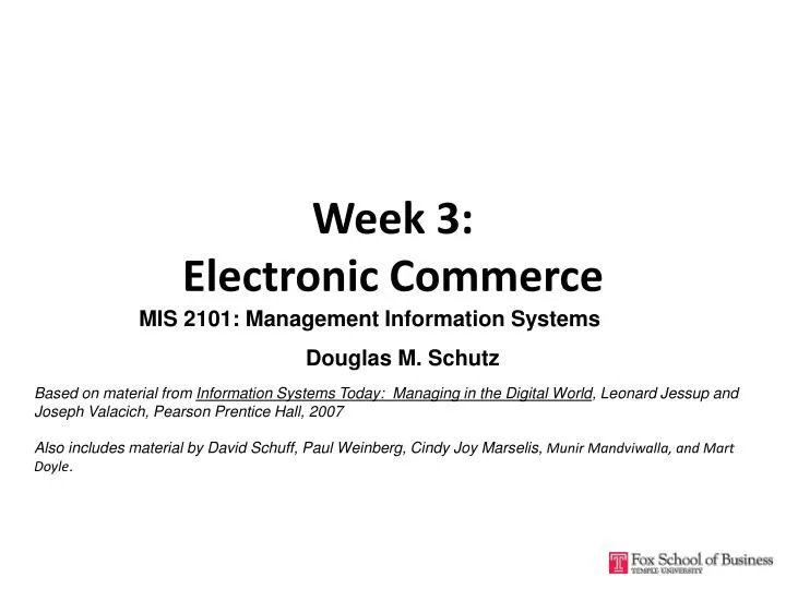week 3 electronic commerce n.