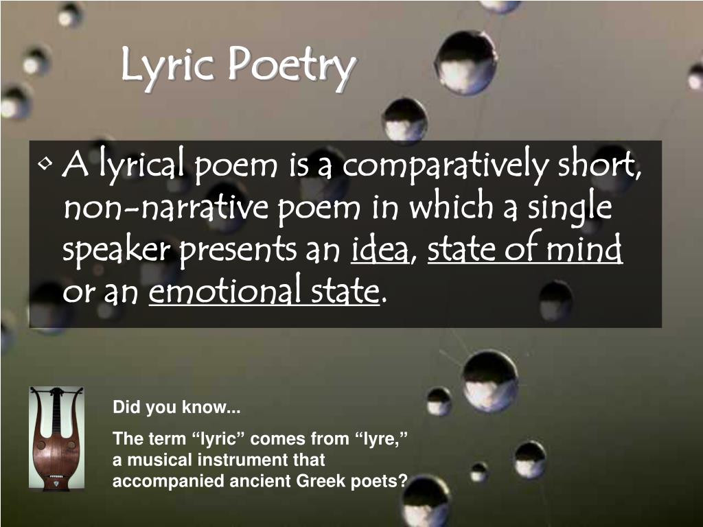 Ppt Types Of Poetry Powerpoint Presentation Free Download Id425518
