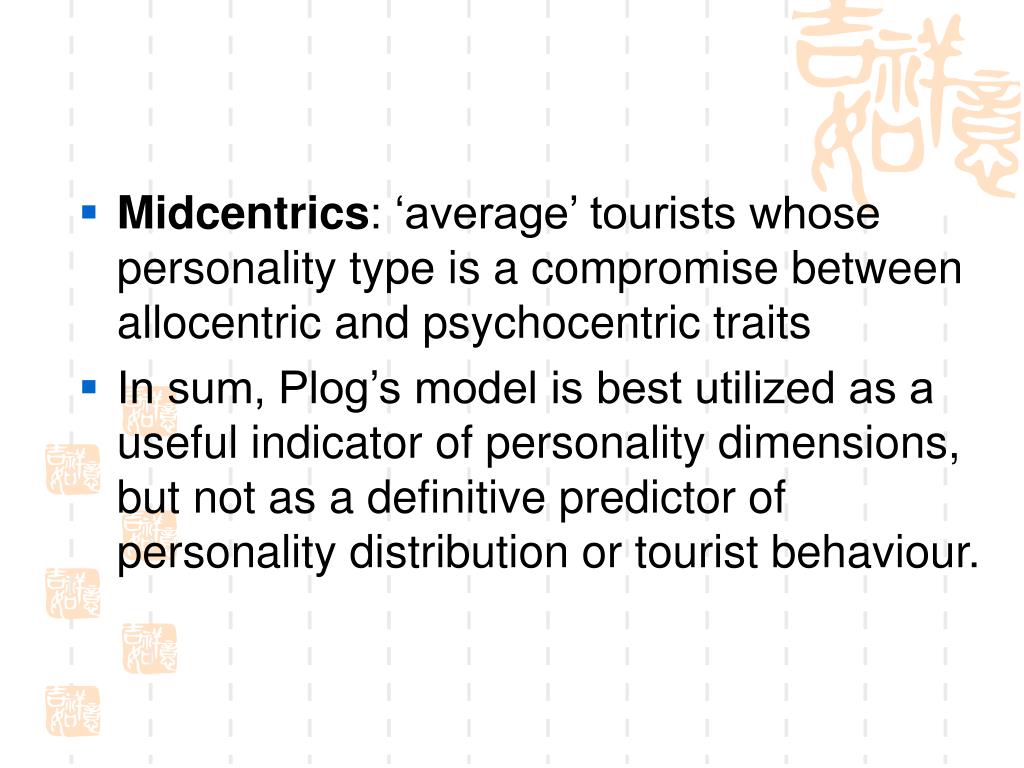 allocentric tourist define