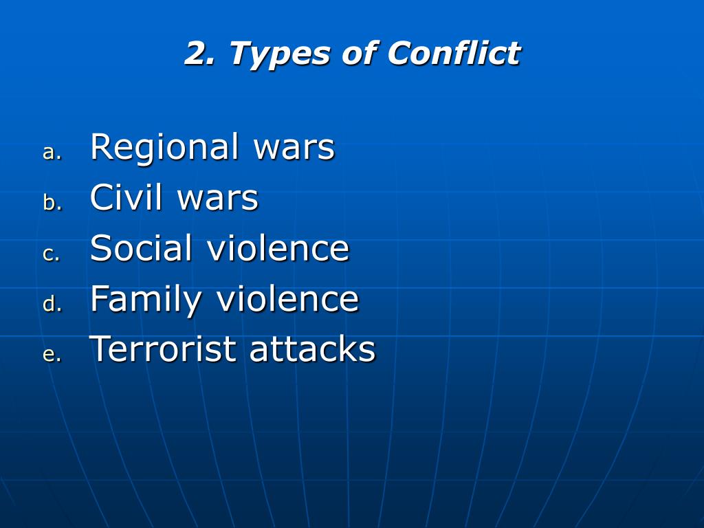 the types of armed conflict course