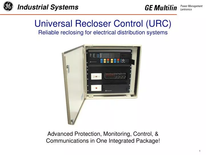 universal recloser control urc reliable reclosing for electrical distribution systems n.
