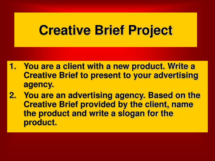 creative brief project n.