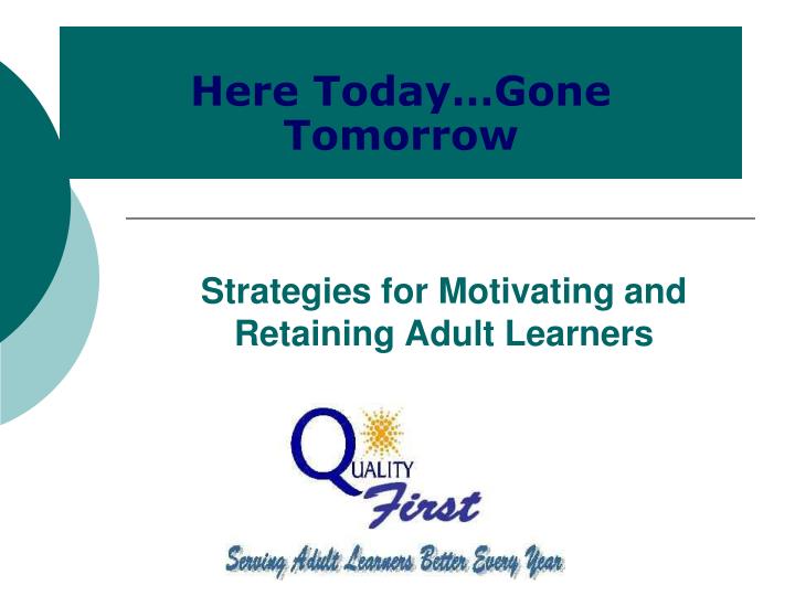 strategies for motivating and retaining adult learners n.