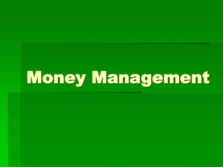 PPT Money Management PowerPoint Presentation, free download ID429092