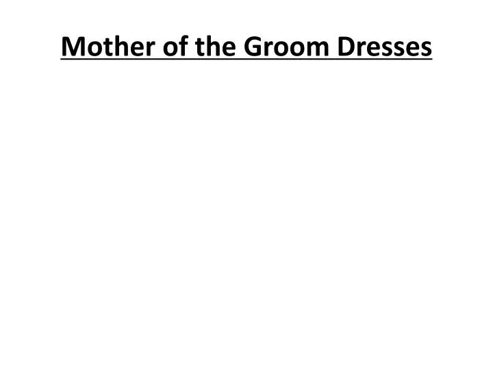 mother of the groom dresses n.