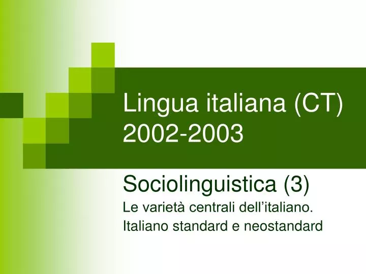 lingua italiana ct 2002 2003 n.