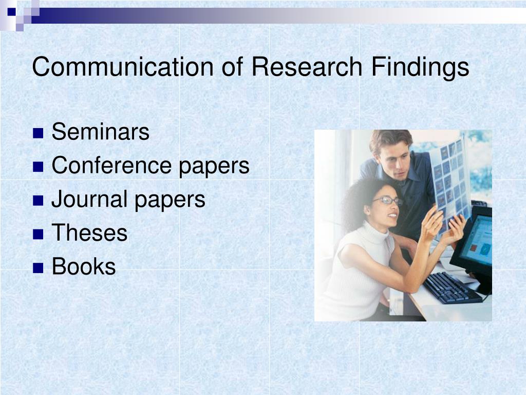 communication of research findings ppt