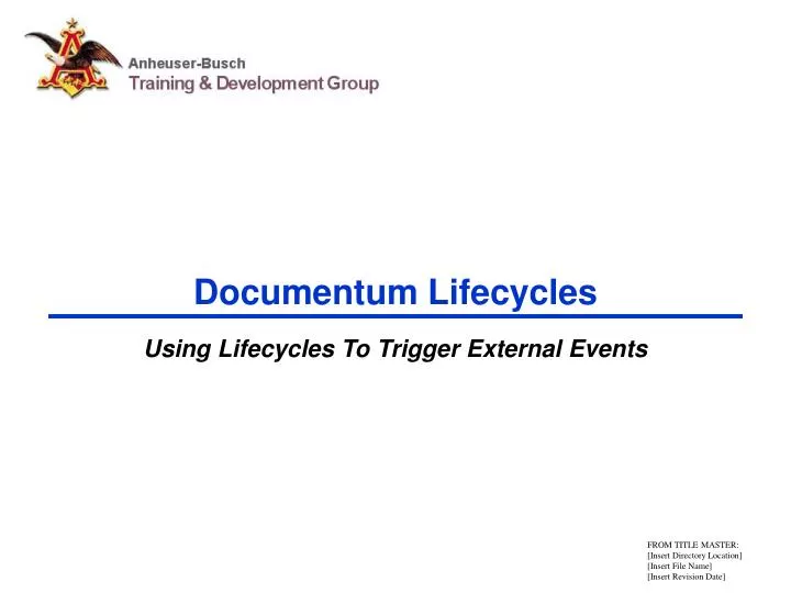 documentum lifecycles n.