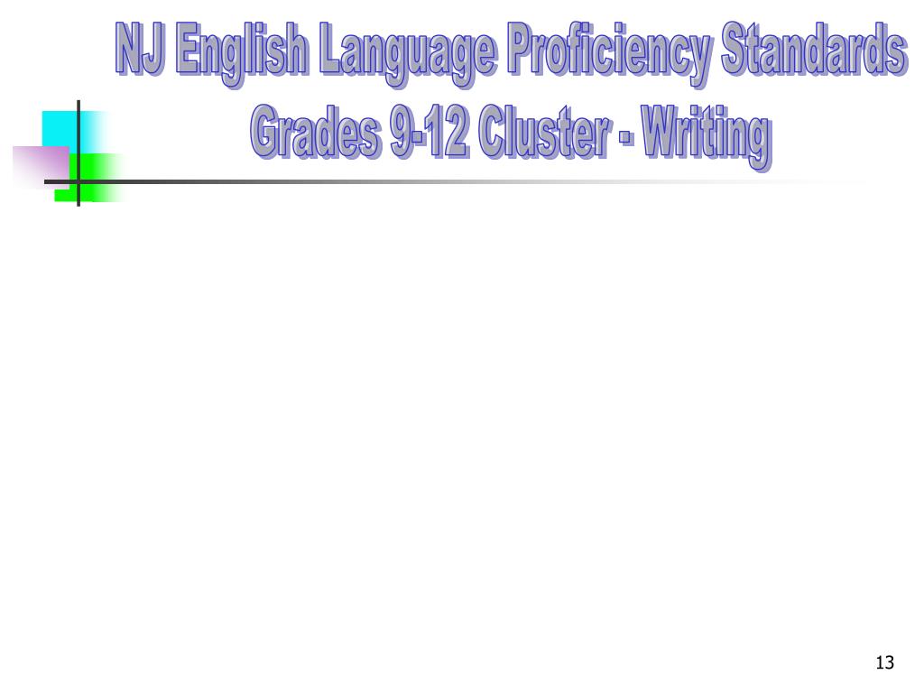 PPT New Jersey s English Language Proficiency Standards Presenters