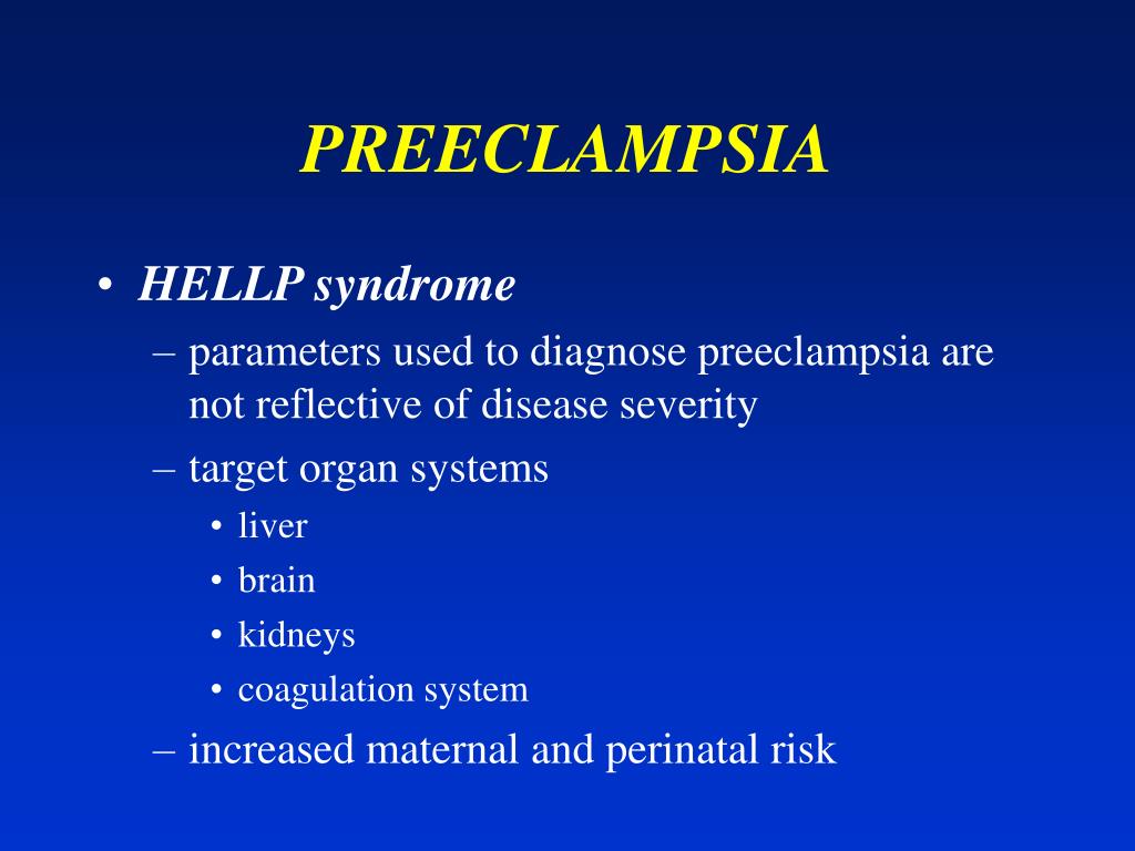 Preeclampsia System Disorder Template Preeclampsia System Disorder Template