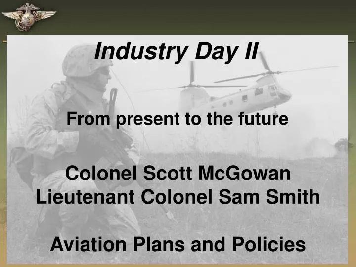 industry day ii from present to the future n.