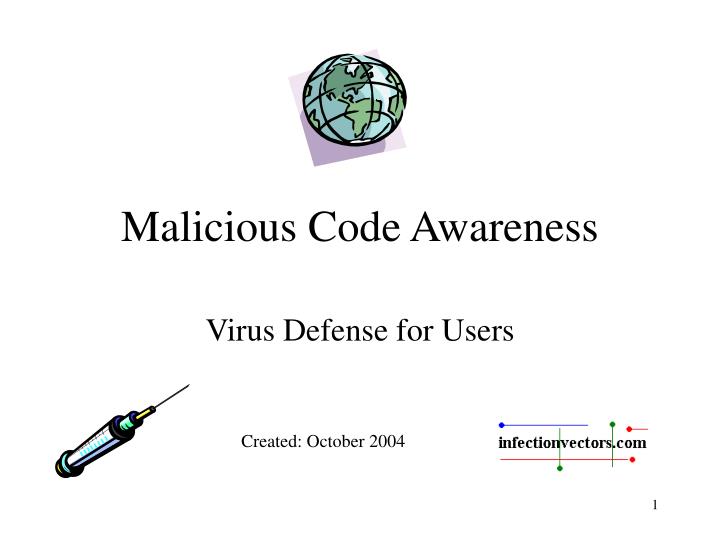 malicious code awareness n.