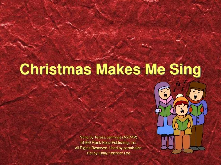 christmas makes me sing n.