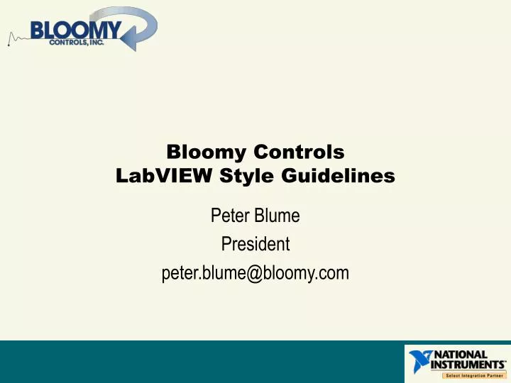 bloomy controls labview style guidelines n.