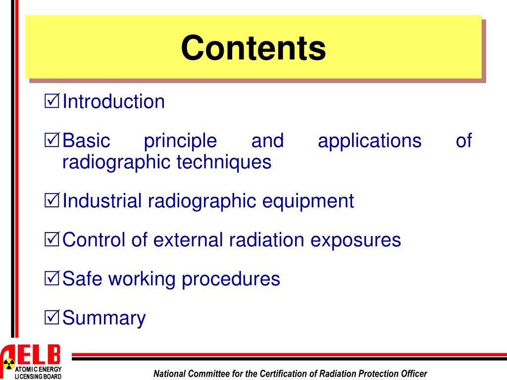 PPT RADIATION SAFETY PROCEDURES IN INDUSTRIAL RADIOGRAPHY PowerPoint