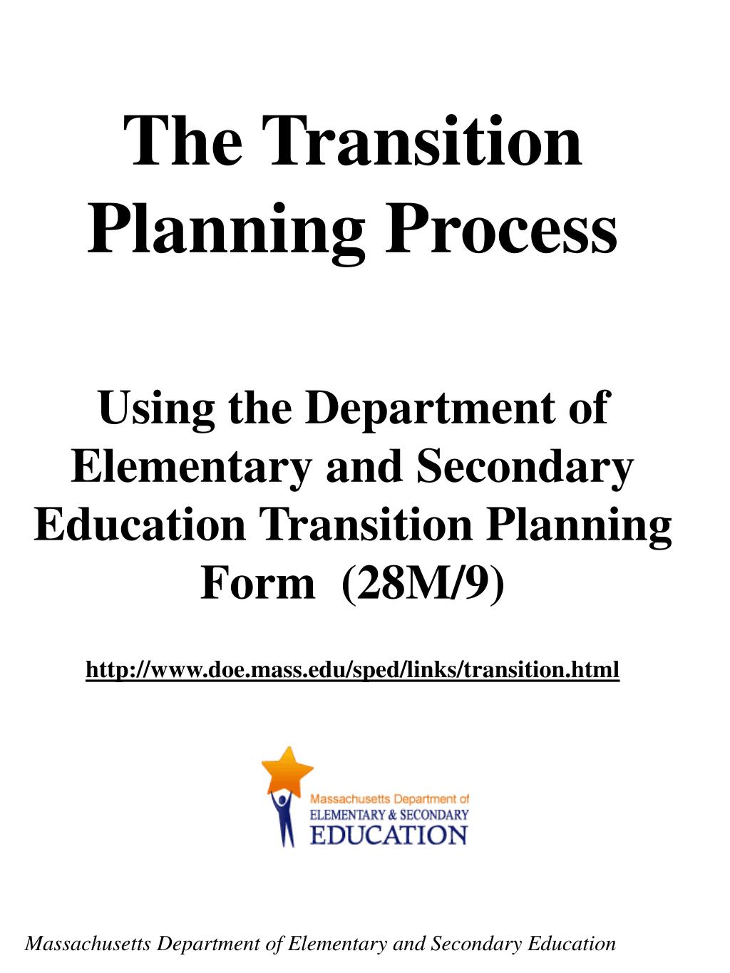PPT The Transition Planning Process Using The Department Of ppt-the-transition-planning-process-using-the-department-of