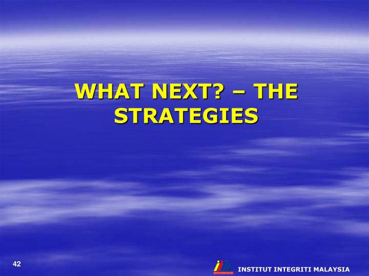PPT - THE NATIONAL INTEGRITY PLAN OF MALAYSIA PowerPoint Presentation ...