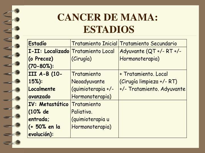 Estadios Cancer De Mama