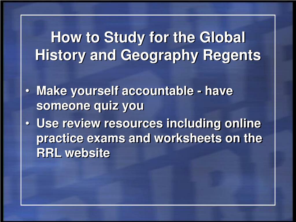 PPT Regents Review Live Global History & Geography PowerPoint