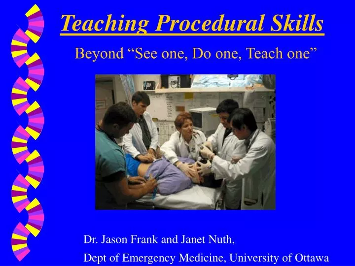 teaching procedural skills n.