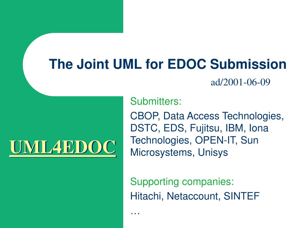 PPT - The Joint UML for EDOC Submission PowerPoint ...