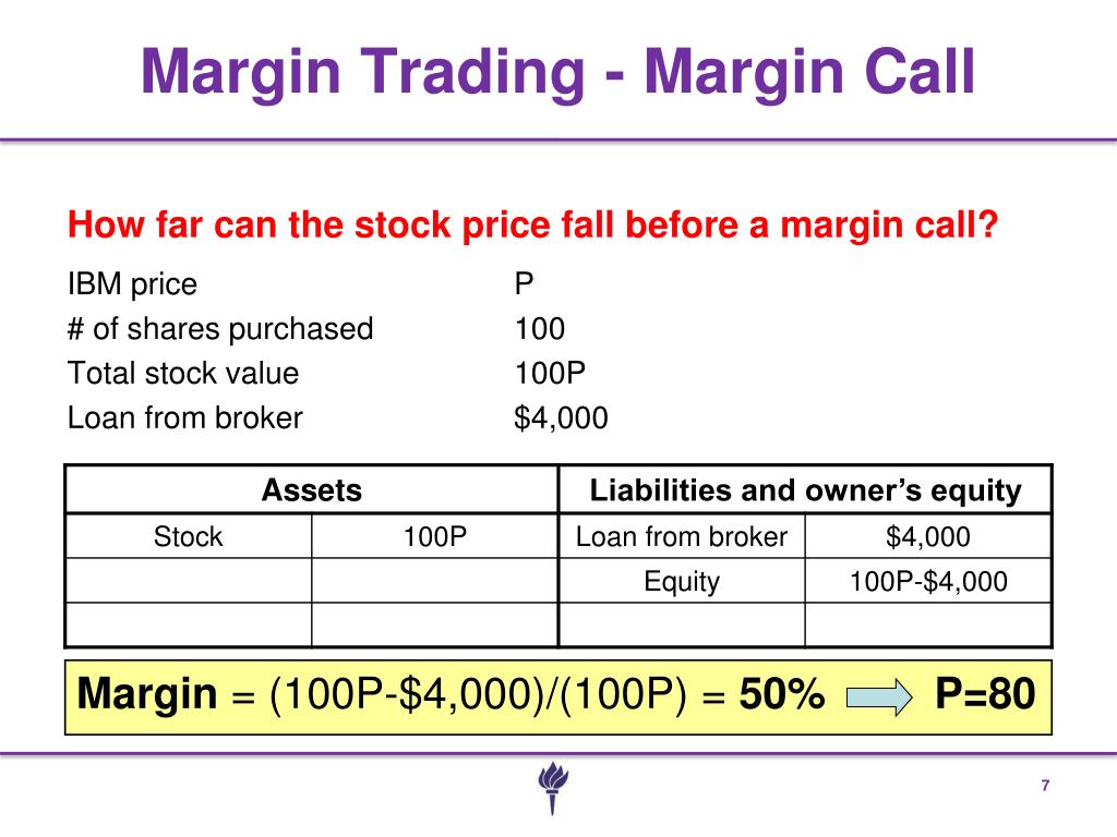 PPT - Buying on Margin and Short Sales PowerPoint ...