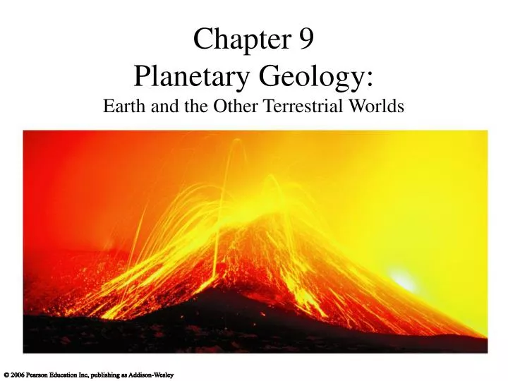 chapter 9 planetary geology earth and the other terrestrial worlds n.