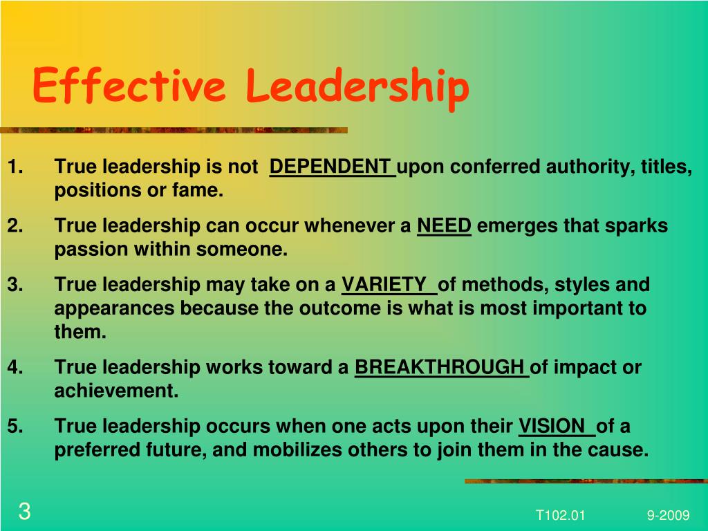 presentation about effective leadership