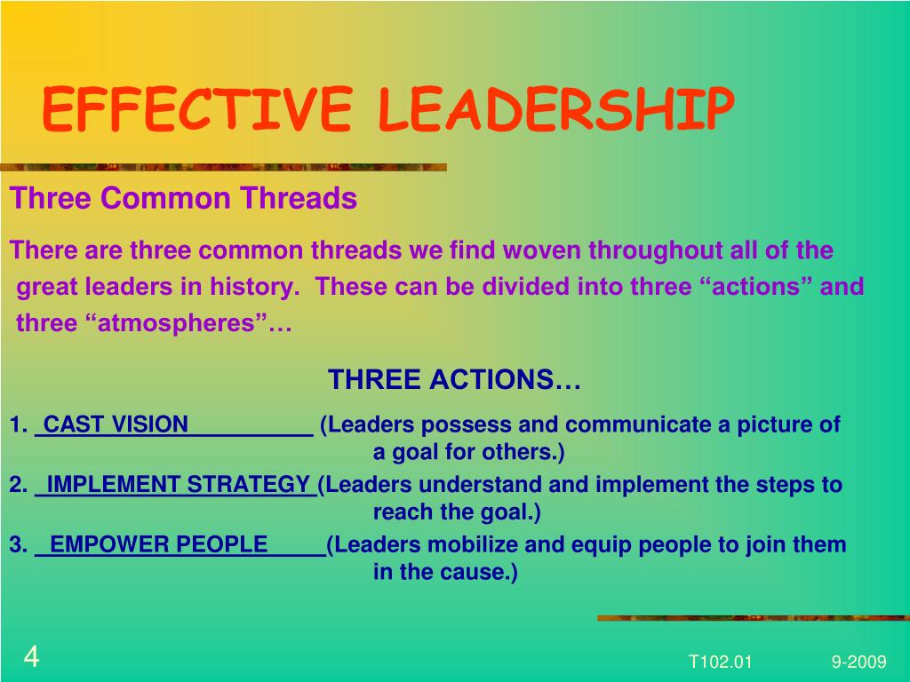 thesis on effective leadership
