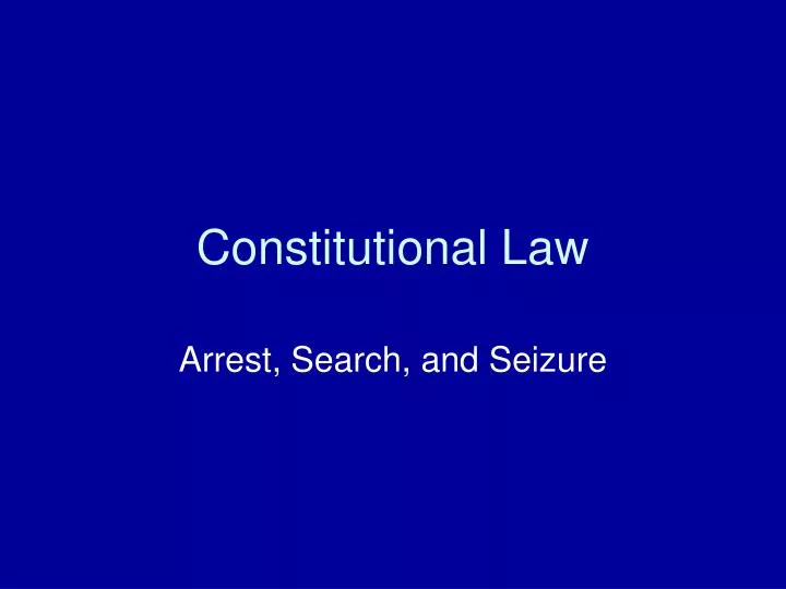 constitutional law n.