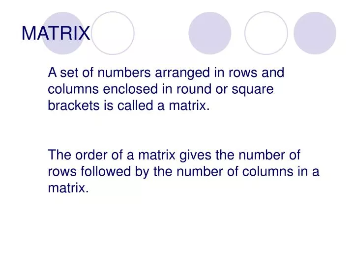 matrix n.