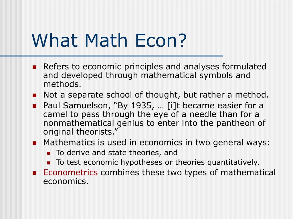 econ phd math