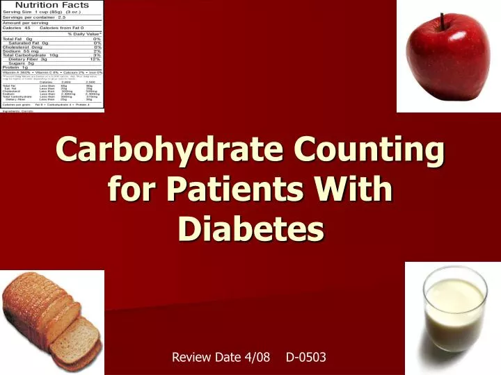 carbohydrate counting for patients with diabetes n.
