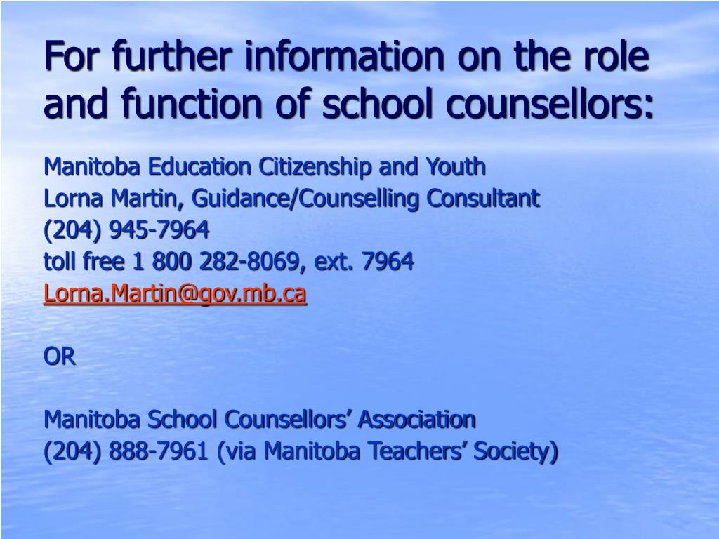 roles and function of the guidance roles and function of the guidance