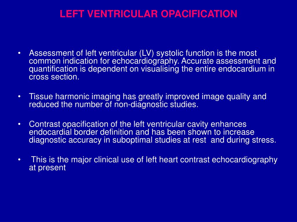 Assessment of Left Ventricular Systolic Function - ppt download