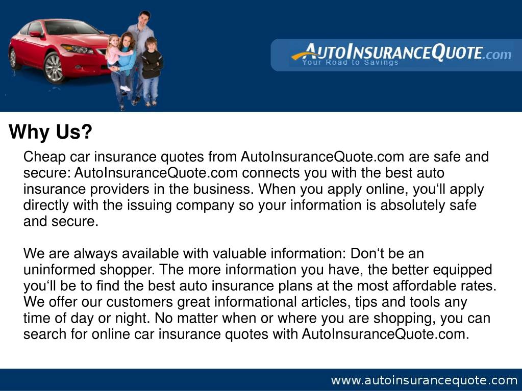 Ppt Autoinsurancequote Com Find The Best Auto Insurance Quotes Powerpoint Presentation Id 4359