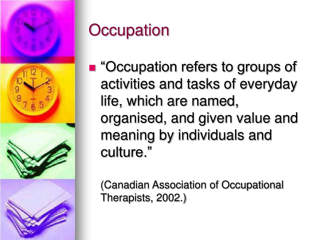 what is the meaning of occupation