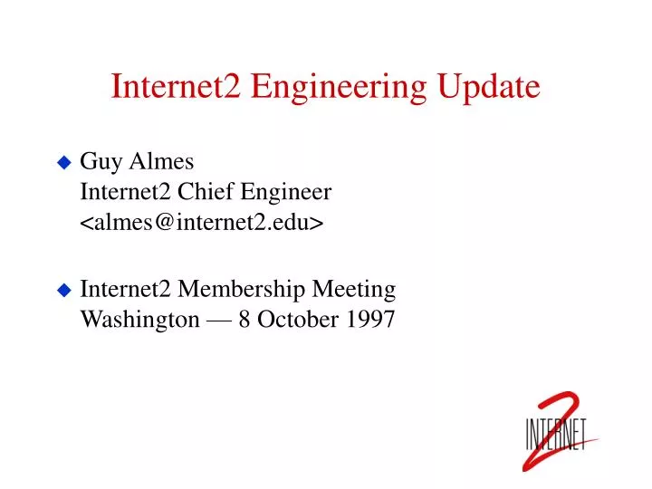 internet2 engineering update n.